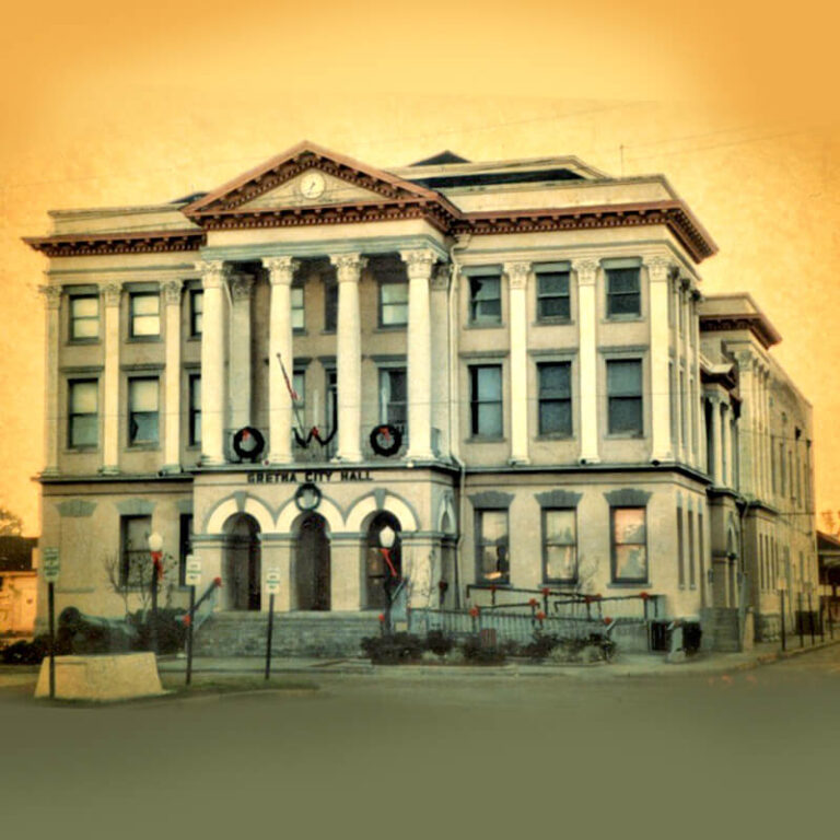 Gretna City Hall on 64 Parishes.com - Gretna Historical Society